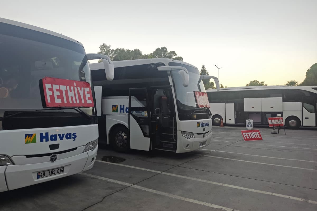 Havaş coaches signed for Fethiye and Marmaris at Dalaman Airport