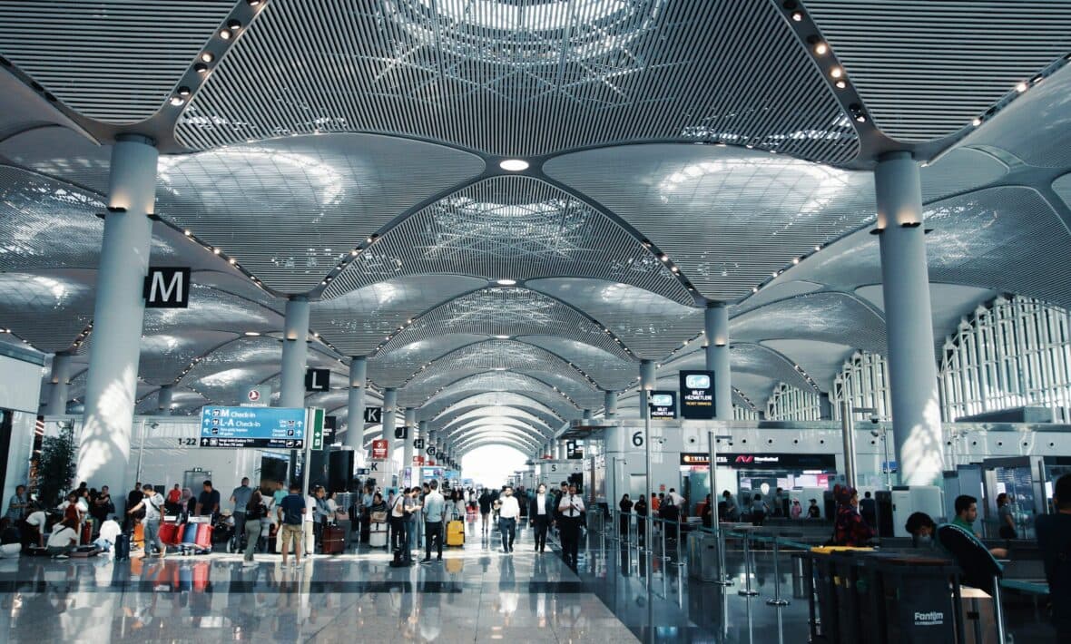 The main hall at Istanbul Airport